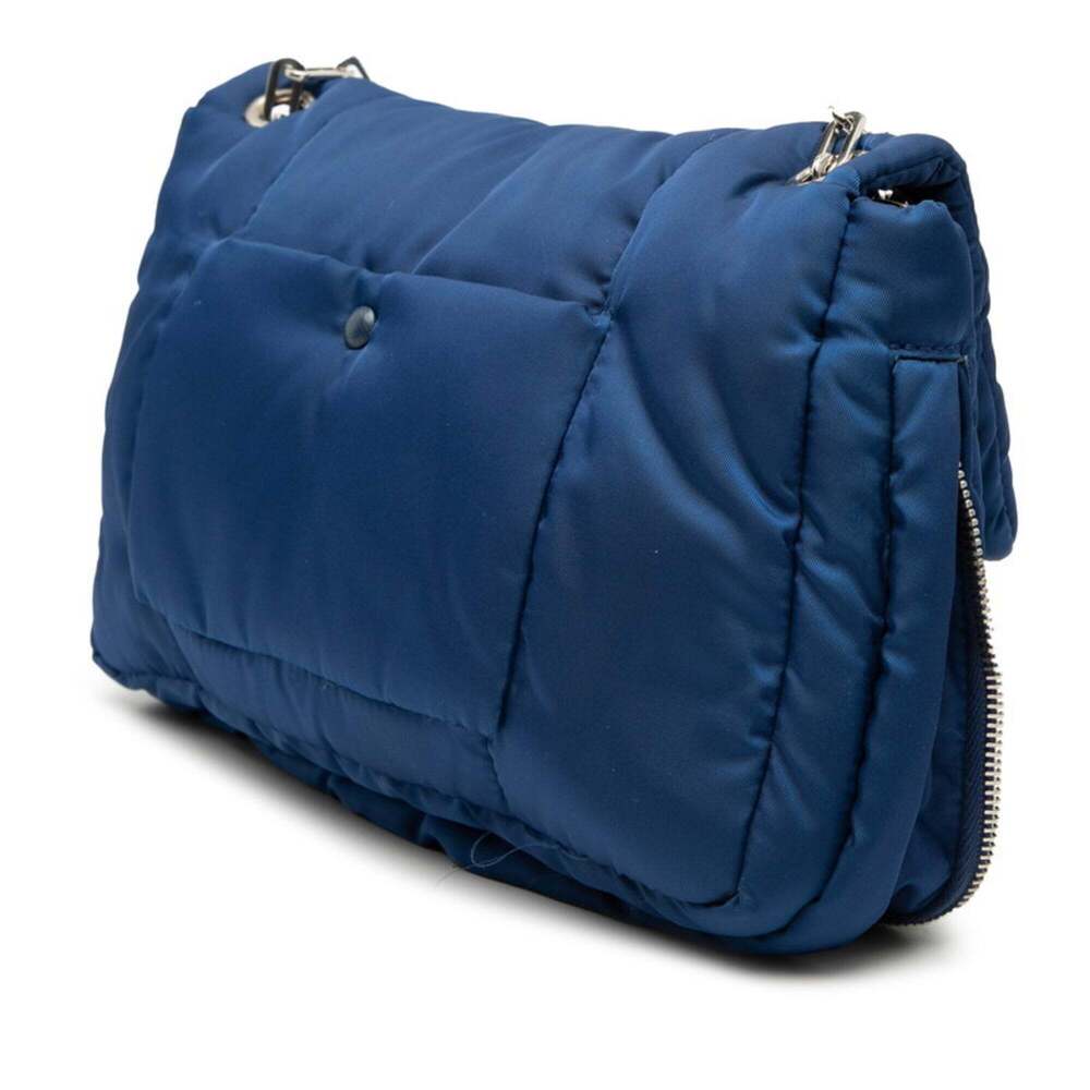 PRADA Blue Leather Saffiano Shoulder Bag - Picture 2 of 5